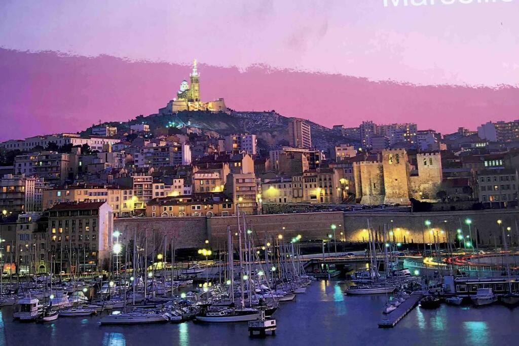 Spacieux Et Bel Appartement Avec Grande Terrasse Marseille Exteriör bild