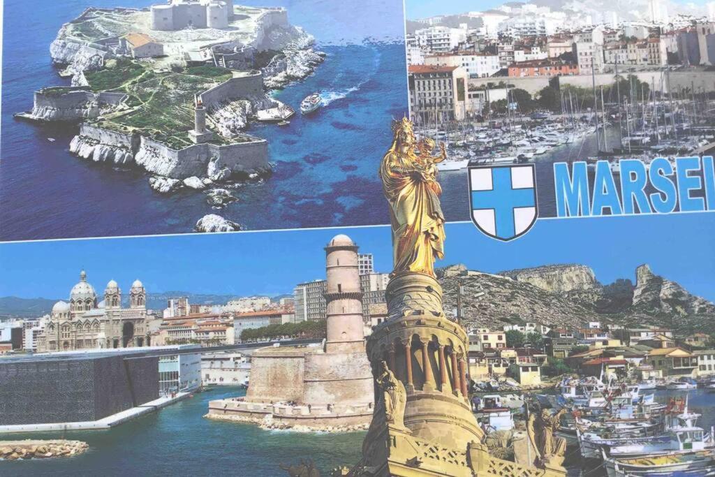Spacieux Et Bel Appartement Avec Grande Terrasse Marseille Exteriör bild